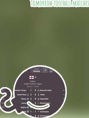 Livescore tomorrow football
